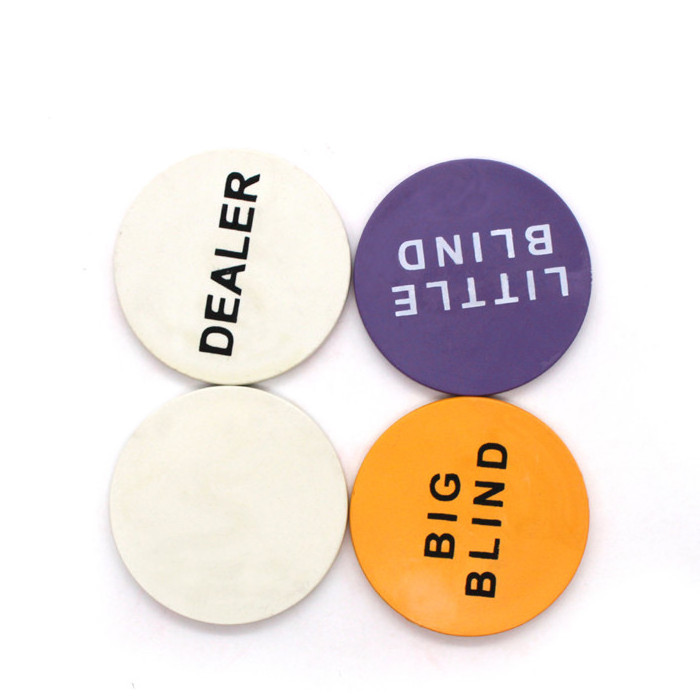 Wholesale custom logo casino chips manufacturers ABS dealer poker chips