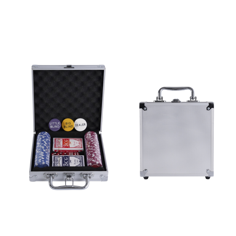 100pcs poker chip set mini poker set with poker case for promotion