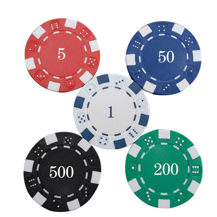 Professional casino chips Aluminum 300 poke case with playing card and dice