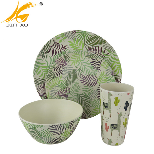 melamine 16pcs dinner set custom design printing dinnerware