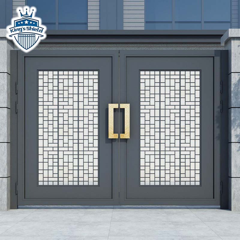 House Aluminium Design Bifold Type Villa Electric Auto Sliding Folding Main Gates