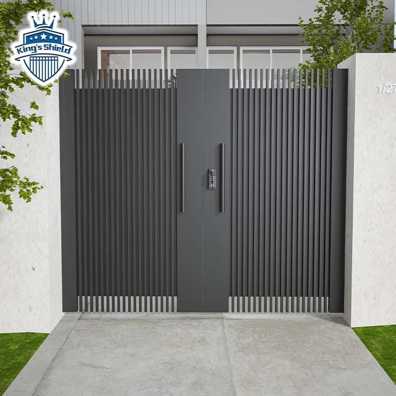 House Aluminium Design Bifold Type Villa Electric Auto Sliding Folding Main Gates