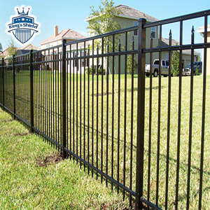 Outdoor pool fence  aluminum 3 rail galvanized fencing trellis gates wrought iron garden fence panels for sale