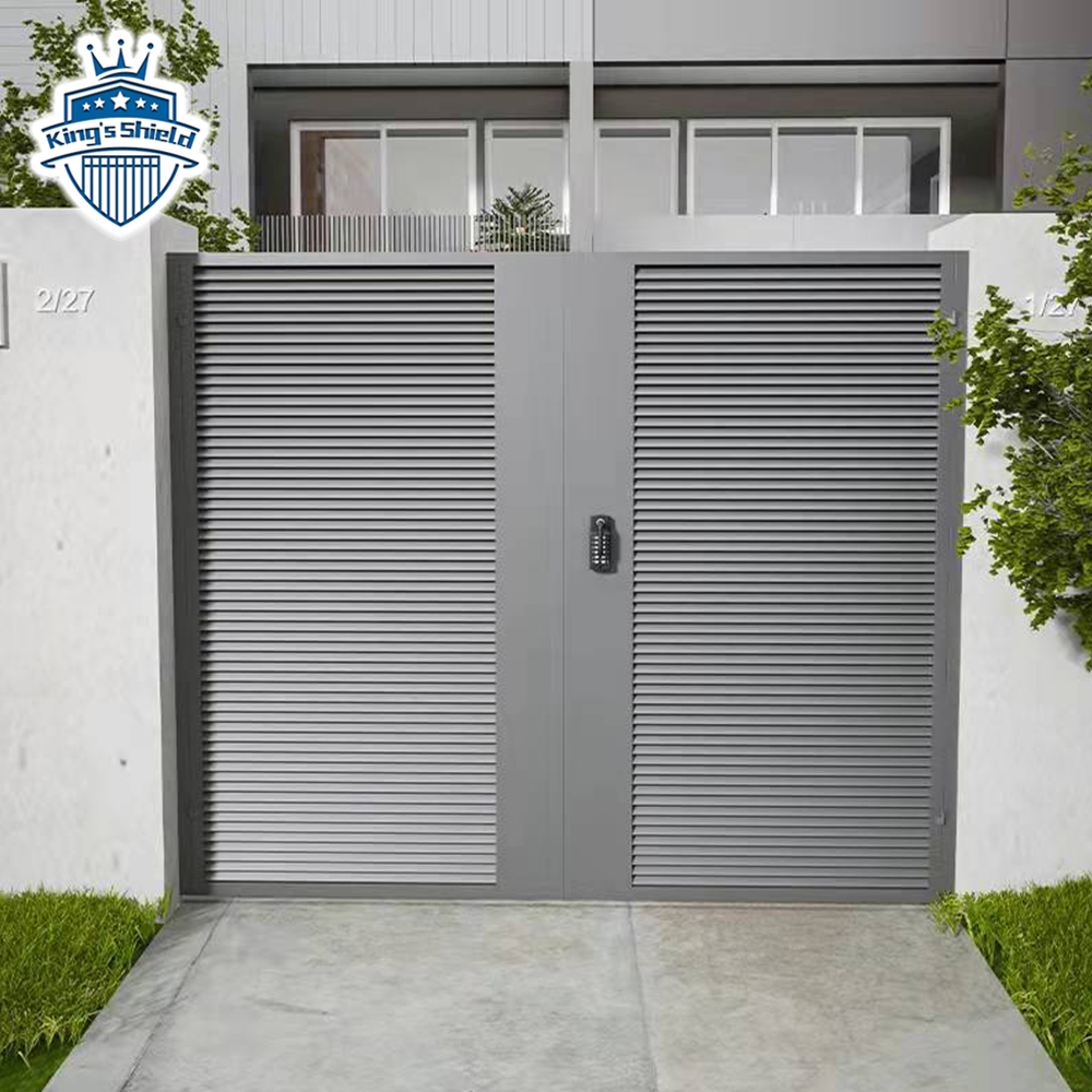 Automatic residential security aluminum swing gate for garden farm