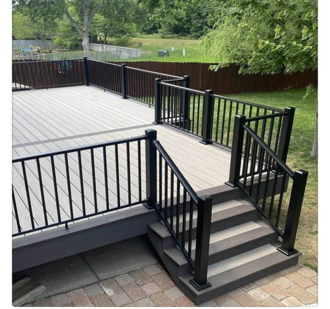 Supplier Security Aluminium Metal Stair Outdoor Balustrade Panels Railing Aluminium Balustrade Stair Handrails For Decks