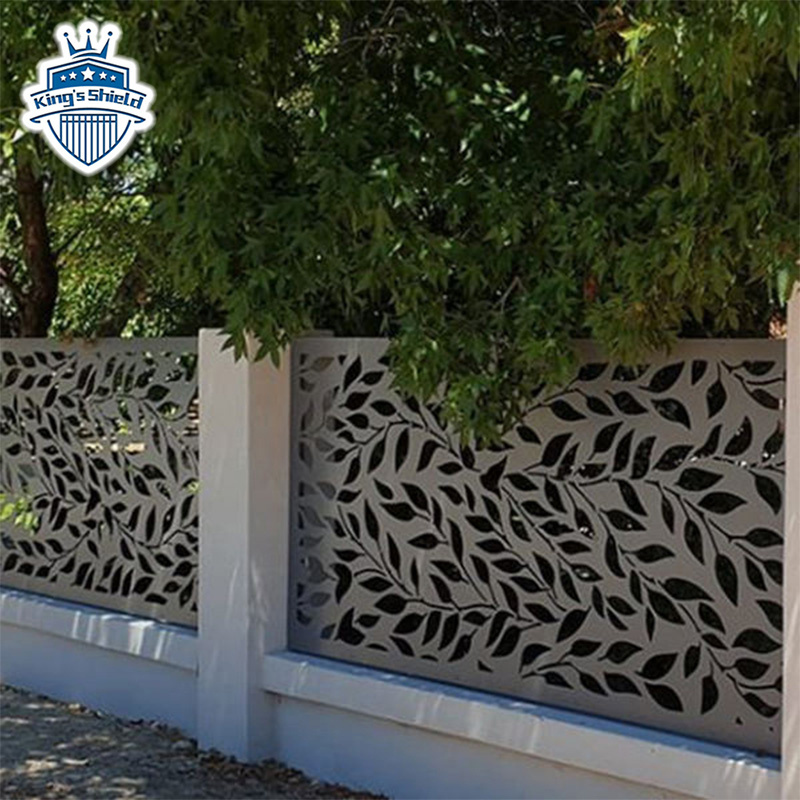 High Quality Custom Villa Garden Decorative Laser Cut Aluminum Fence Panels Swimming Pool Fencing Metal Screen