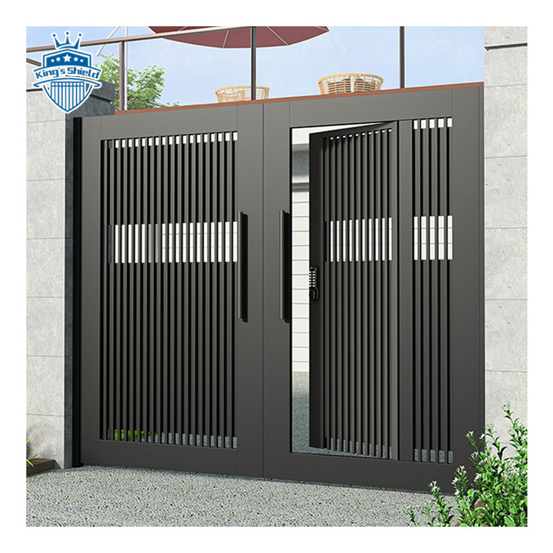 Latest Outdoor Main Gate Designs Modern Private Metal Aluminum Automatic Swing Gates For House