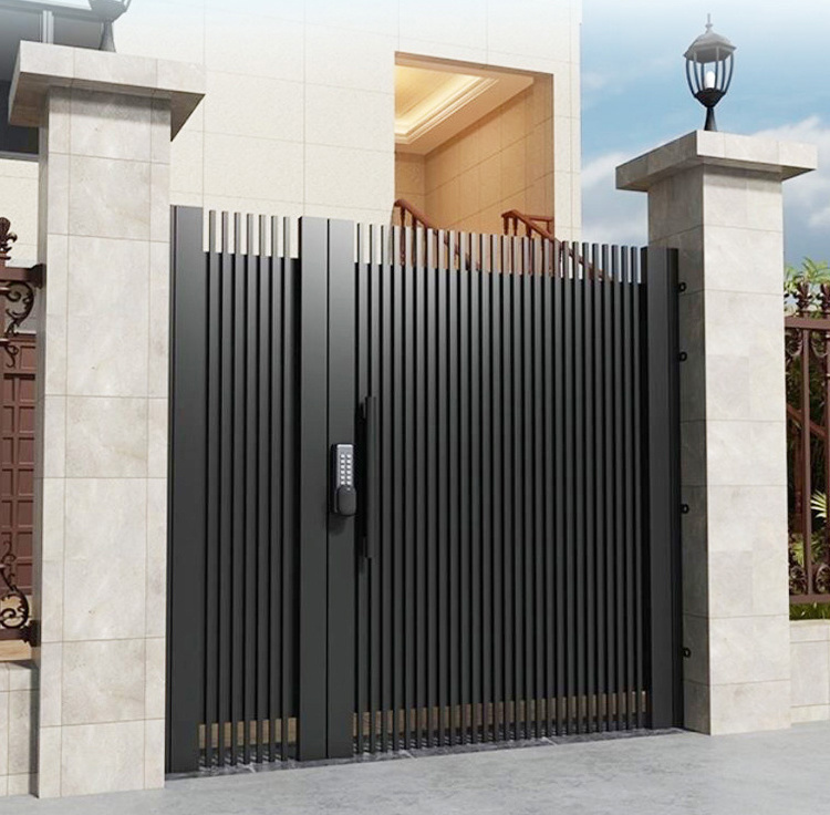 Latest Outdoor Main Gate Designs Modern Private Metal Aluminum Automatic Swing Gates For House