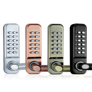 Mechanical Push Button Keyless Keypad Pin Code Entry Password Gate Door Lock