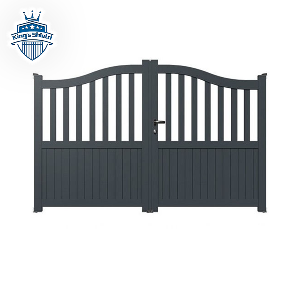 Courtyard decorative metal outdoor main entrance retractable safety driveway swing gate