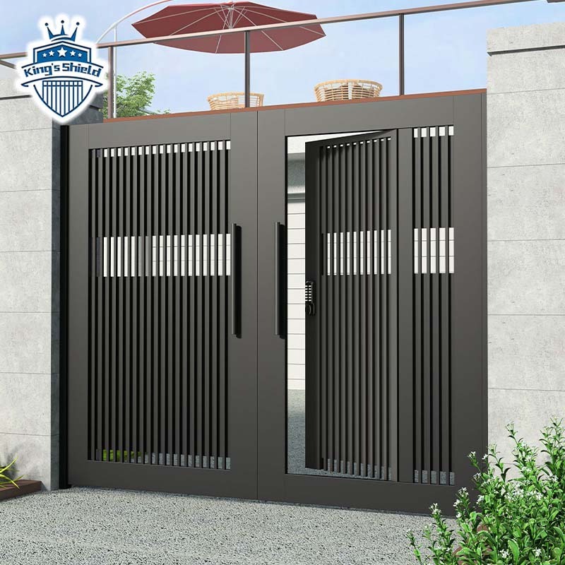 Electronic Component Courtyard Driveway Gates Colours Grill Designs Simple Design  The House Double Swing Aluminum Gate