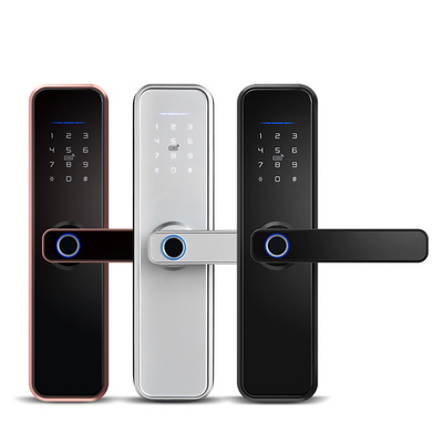 Waterproof WiFi App Smart Door Lock Biometric lock fingerprint door handle Digital Keyless lock