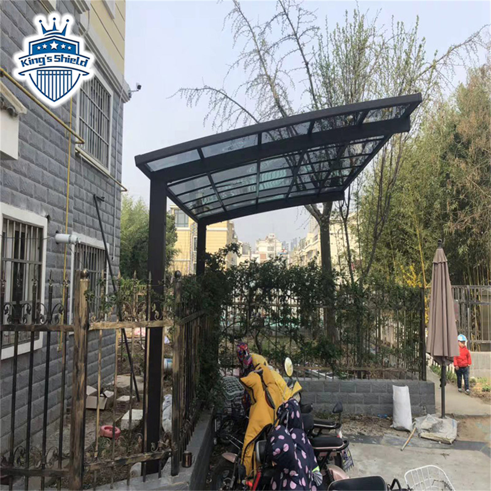 High Quality Polycarbonate Roof Awing Aluminum Frame Outdoor Rainproof Canopy for Window