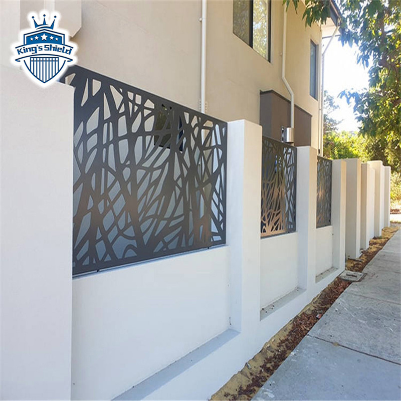 High Quality Custom Villa Garden Decorative Laser Cut Aluminum Fence Panels Swimming Pool Fencing Metal Screen