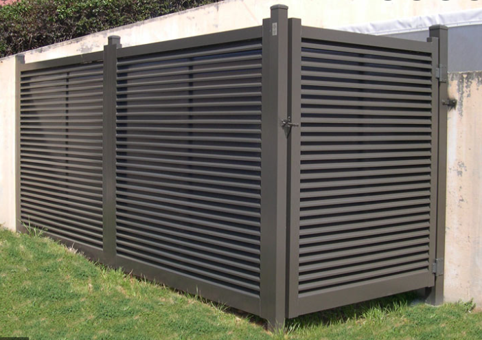 Modern Style Outdoor Metal Garden Design Privacy Aluminum Yard Louver Fence for houses