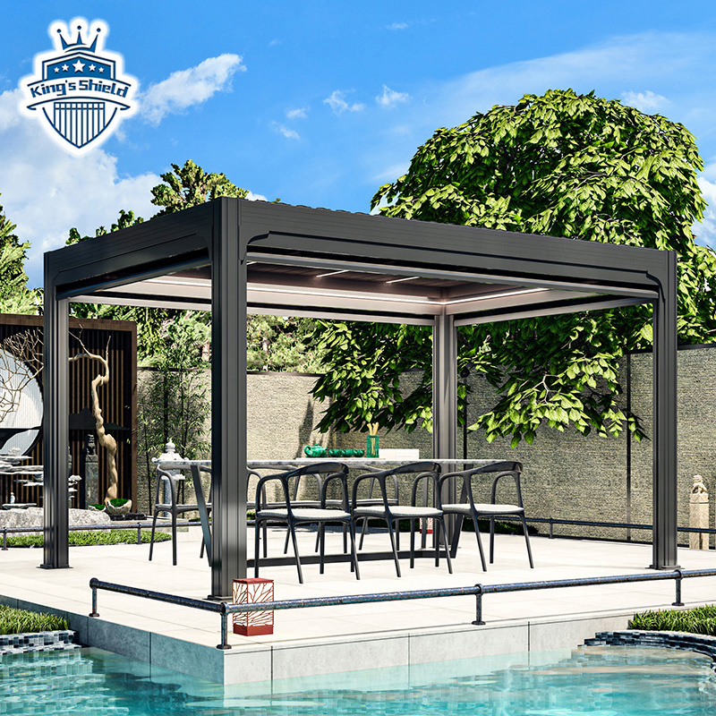 Smart Designs Brackets Parts Pergolas Gazebo With Retractable Aluminum Pergola