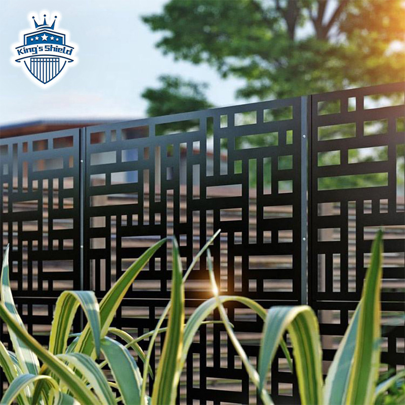 High Quality Custom Villa Garden Decorative Laser Cut Aluminum Fence Panels Swimming Pool Fencing Metal Screen