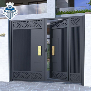 House Aluminium Design Bifold Type Villa Electric Auto Sliding Folding Main Gates