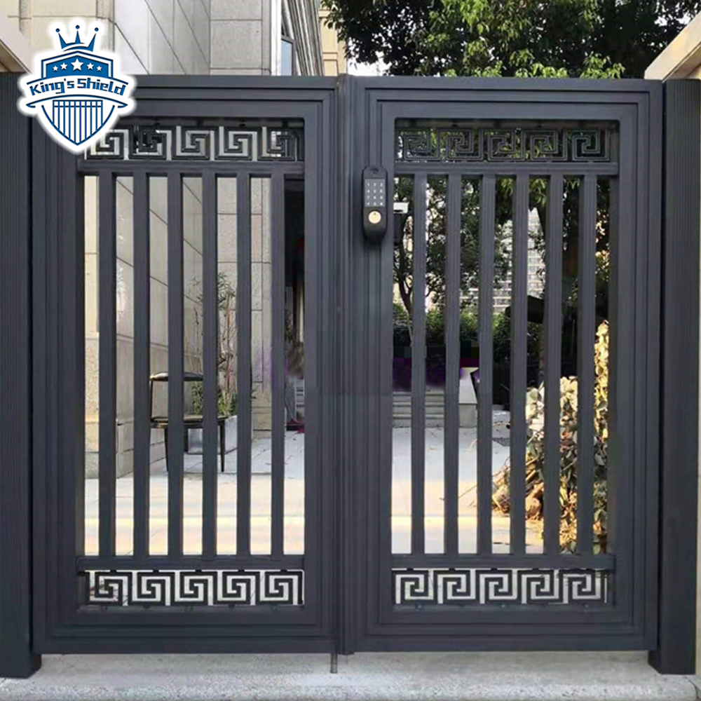 Driveway factory main designs  double swing aluminum sliding electric gates