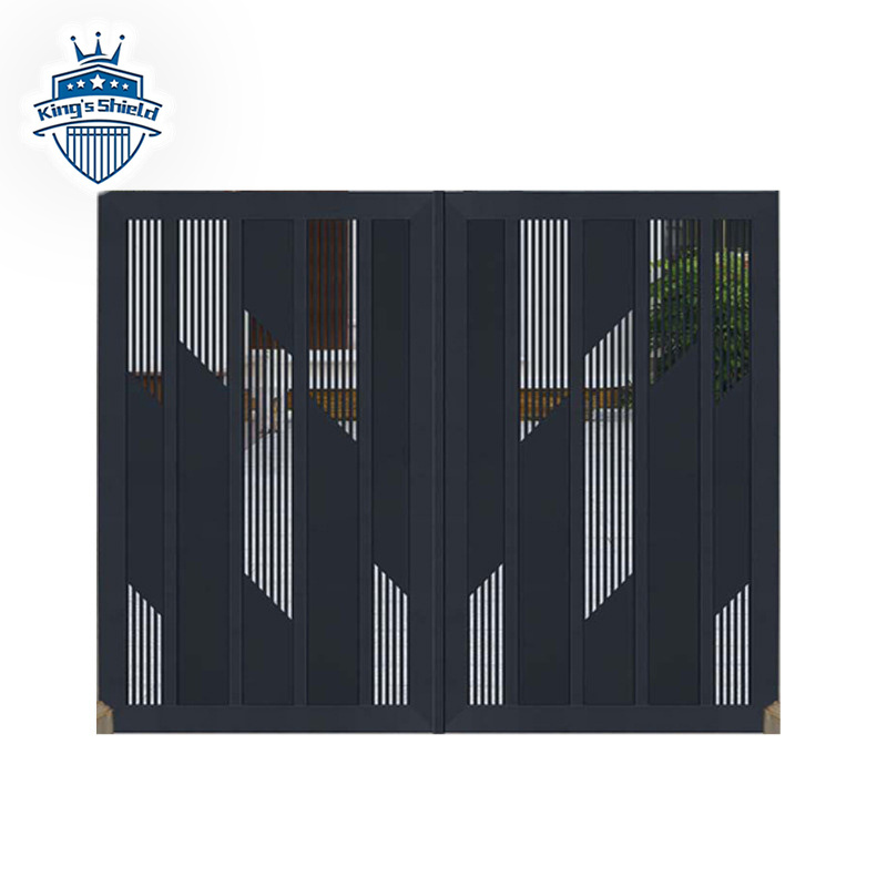 Decoration hotel garage colour home front design aluminium gates security  expandable double swing gate