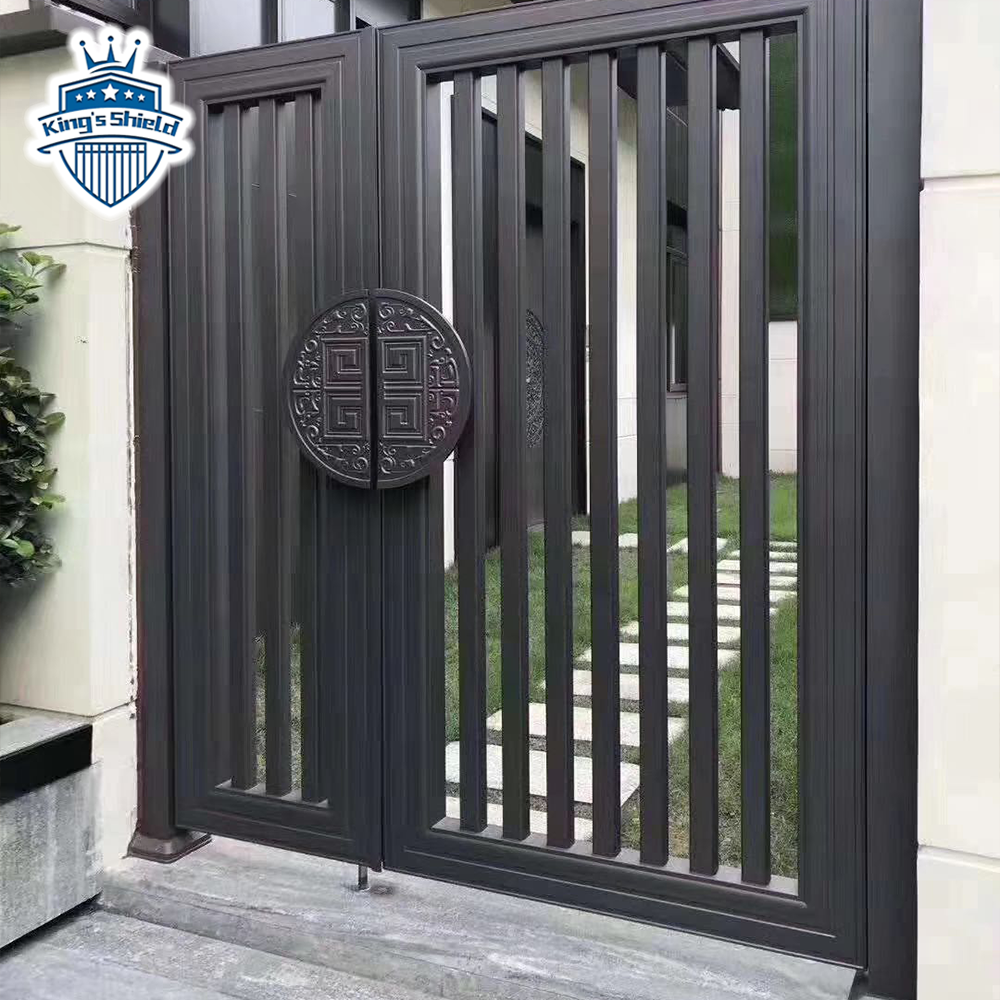 Top Design quality maintenance free aluminum main designs fencing trellis swing single gate