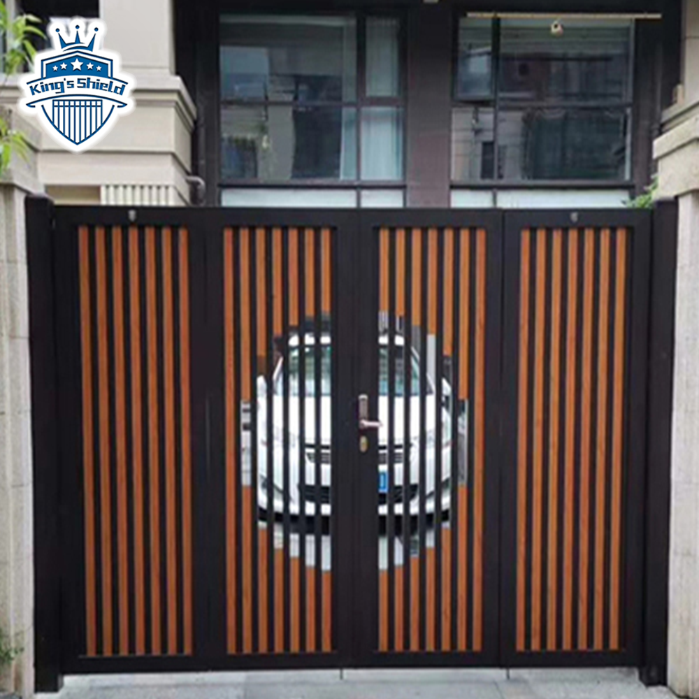 Driveway factory main designs  double swing aluminum sliding electric gates