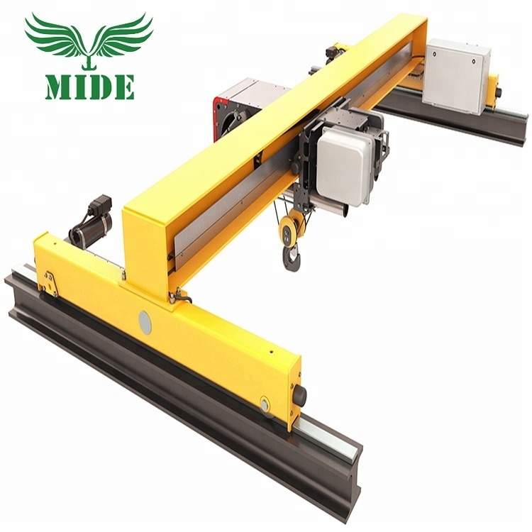 10 ton Electric trolley travelling single beam Bridge overhead Crane for sale