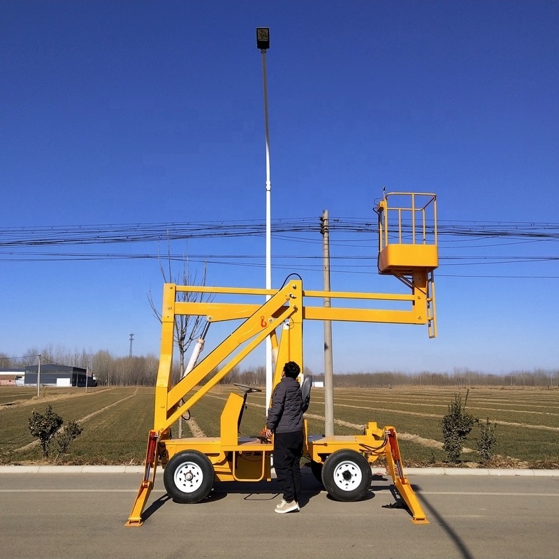 Self-driving Hydraulic Articulating Boom Lift Platform High-altitude Operation Truck Diesel or Battery Power