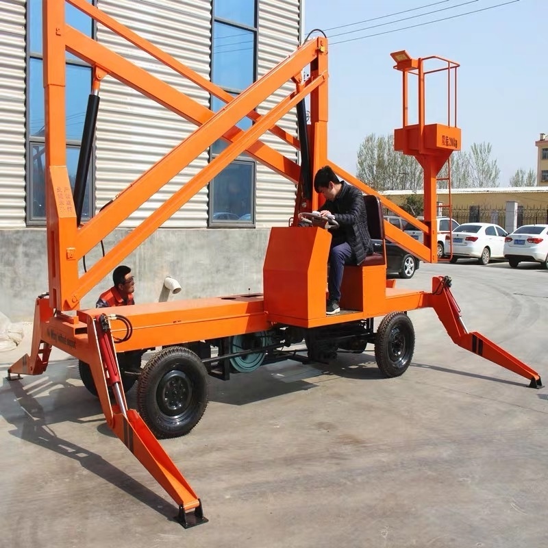 Self-driving Hydraulic Articulating Boom Lift Platform High-altitude Operation Truck Diesel or Battery Power