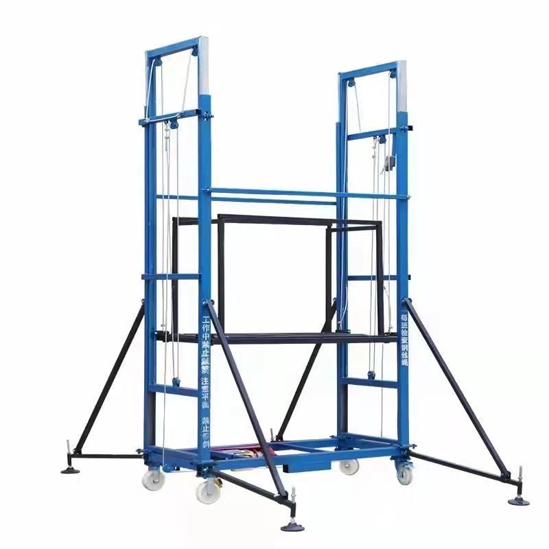 6m electric scaffolding electric lifting scaffold, electric scaffold lift for construction