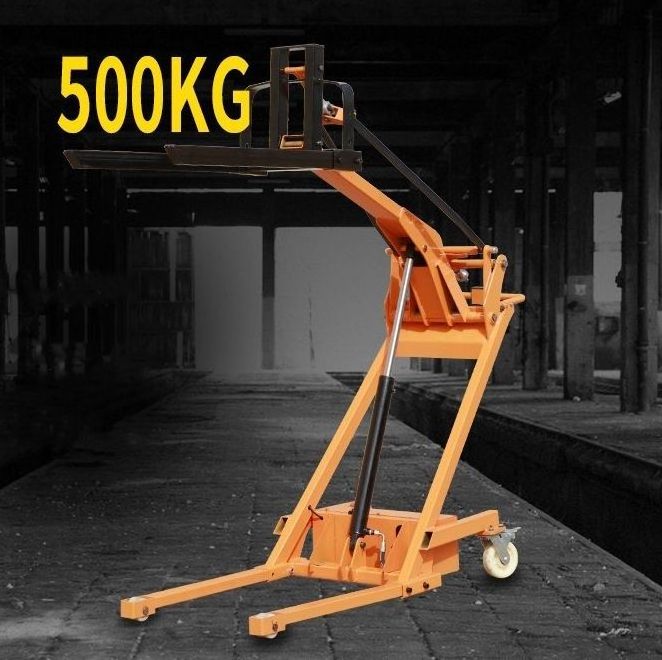 Electric Hand Forklift,Self Loading Portable Forklift Electric Stacker,Hydraulic Portable Small Electric Forklift