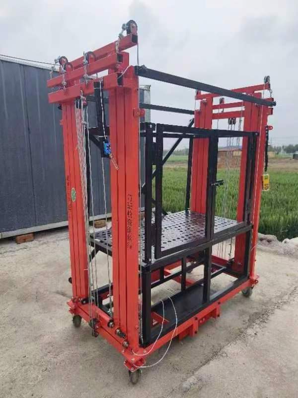 6m electric scaffolding electric lifting scaffold, electric scaffold lift for construction