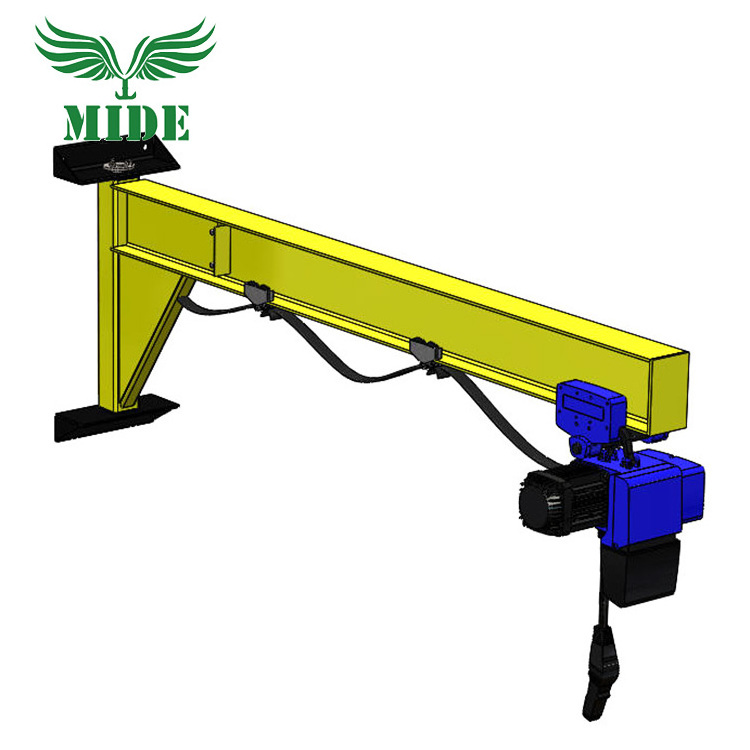 0.5 1 2 3 5  ton Workshop wall mounted travelling mobile swing cantilever jib crane