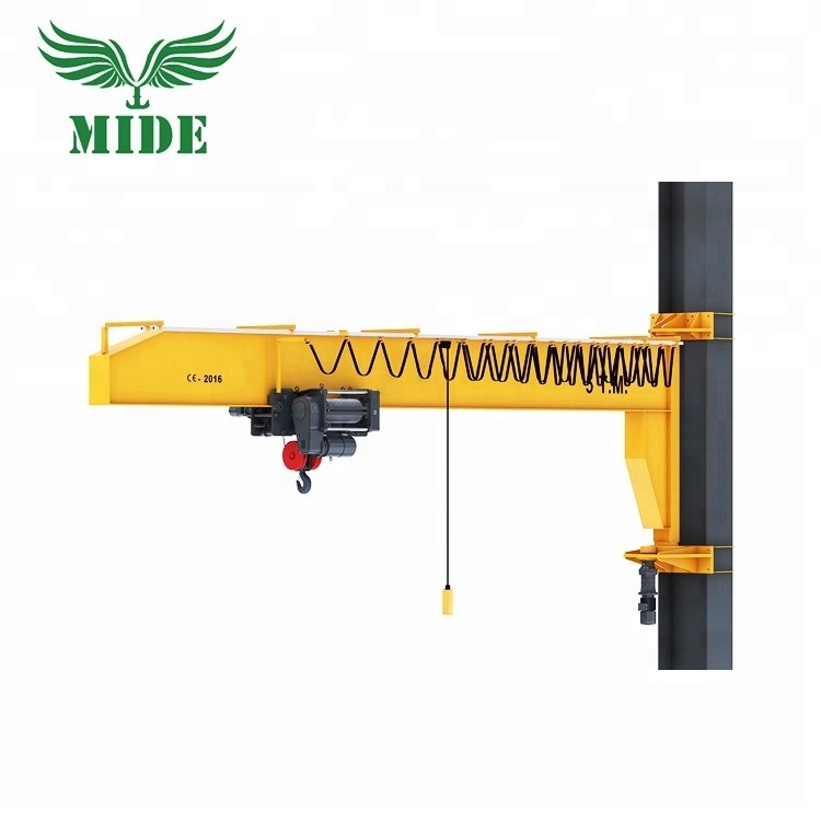 Good Quality Wall Mounted Rotation Jib Crane With Electric Hoist Price