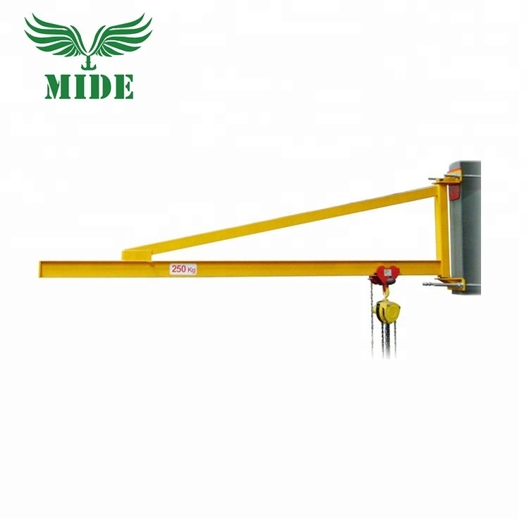 Good Quality Wall Mounted Rotation Jib Crane With Electric Hoist Price