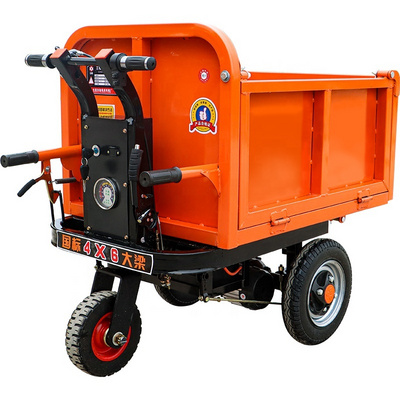 48 V 500 KG Hand Push Battery Electric Wheel barrow Power Mini Dumper Wheelbarrow