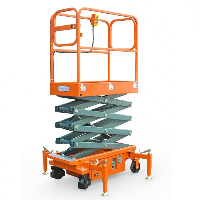 hydraulic electric scissor lift scaffolding, electric lifting scaffold multifunction mobile