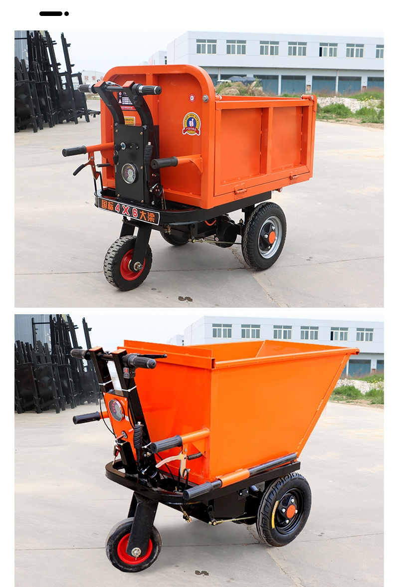 48 V 500 KG Hand Push Battery Electric Wheel barrow Power Mini Dumper Wheelbarrow