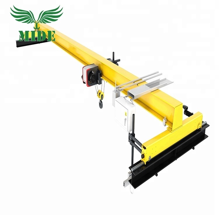 10 ton Electric trolley travelling single beam Bridge overhead Crane for sale