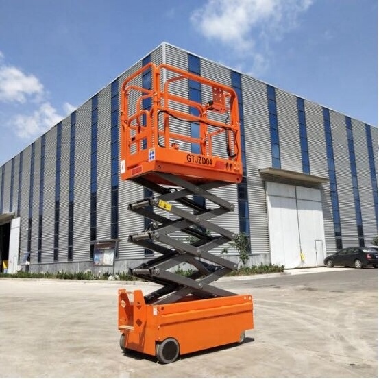 CE Certified battery charger self propelled hydraulic scissor lift platform for man lift