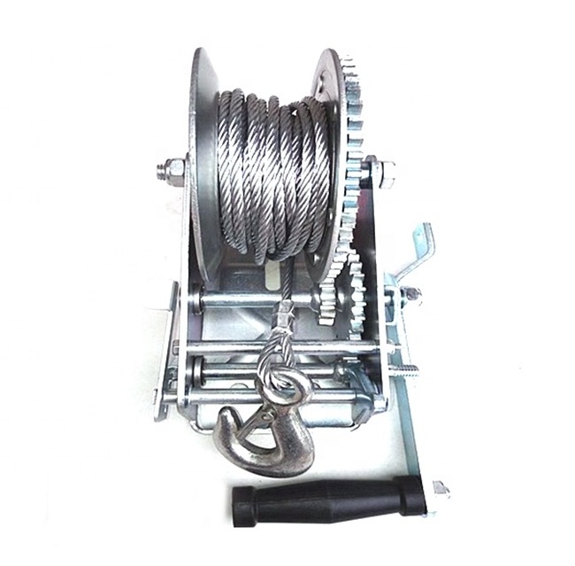 Mini hand winch manual 800 lbs manual hand winch