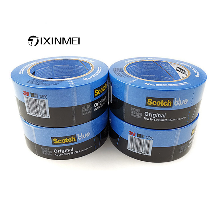 2090 Blue Original Painter'S Tape Safe-Release Crepe Paper automotive painting masking painter 2 inches masking tape