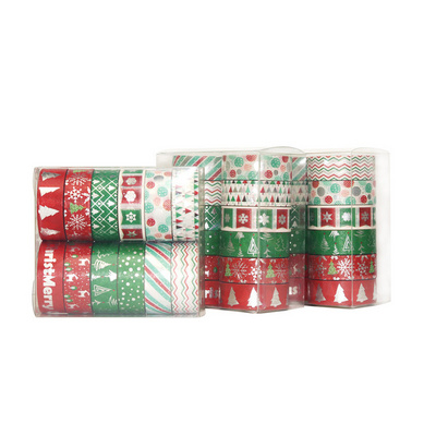 Christmas DIY Decor Planners Scrapbooking Adhesive School and Party Supplies Washi Tapes Masking Decorative Paper Tapes