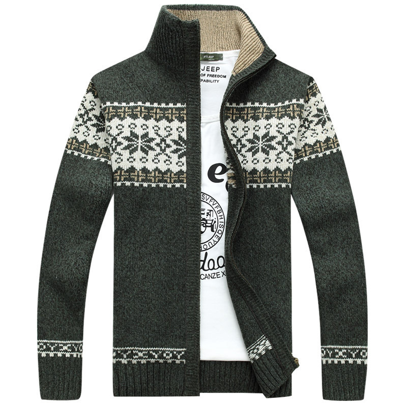 Men's Autumn Sweater Christmas Knit Cardigan Men's Winter