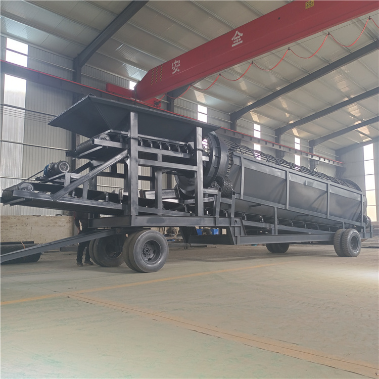 Gold Ore Trommel High Efficiency Rotary Drum Screen Firewood Sawdust Trommel Screen Washing Plant