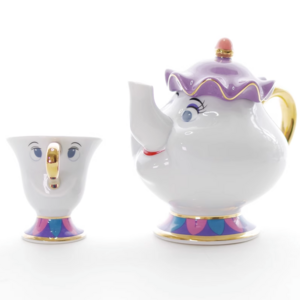 Beauty and the Beast Coffee Set Porcelain Cartoon Ceramic Cup Pot Mrs. Potts and Chip Luxury Tea Sets With Teapot