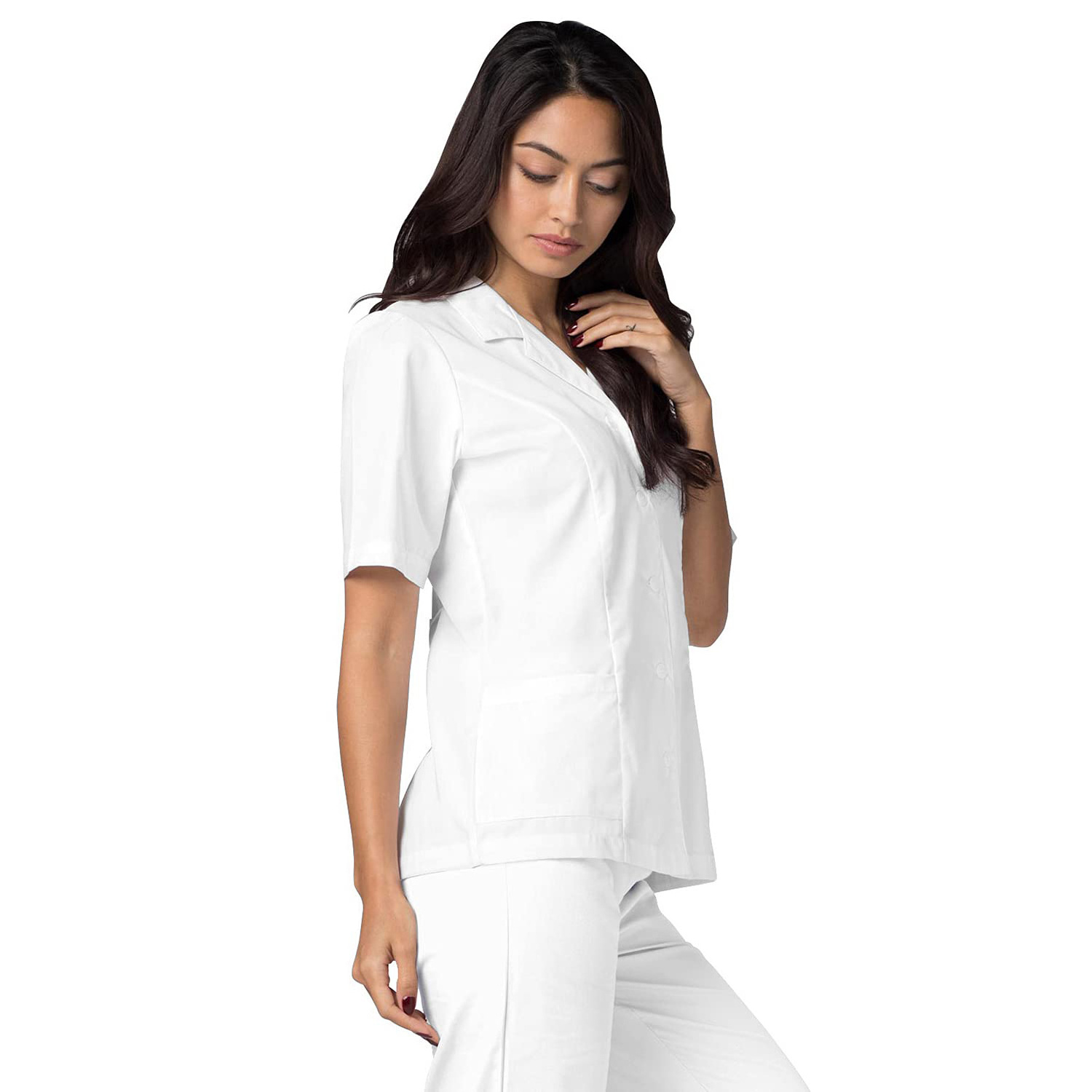 Lapel Collar fashion Scrubs for Women tunic hairdresser salon tunic beauti spa  salon uniform