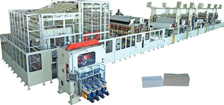 2023 New Fully Automatic Tissue Paper Product Line Folding Machine