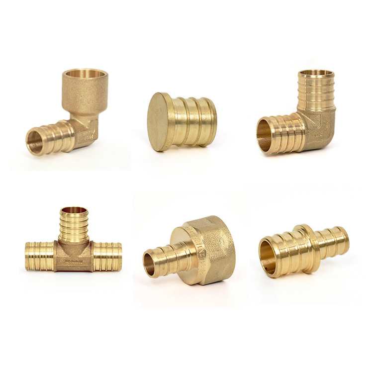 OLDE NSF F1807 Brass PEX Fittings Drop Ear tee Elbow female pex pipe fittings