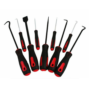 9pc Scraper Hook And Pick Set Removal Tool O Rings Seals Rubber Handle